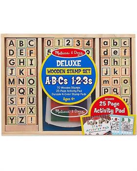 SET DELUXE TIMBRI IN LEGNO - ABC 123