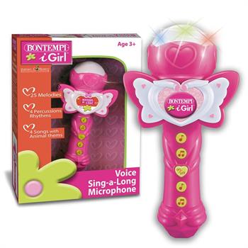 MICROFONO CON EFFETTI LUMINOSI ROSA