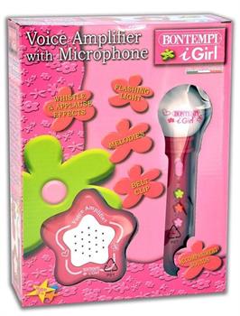 MICROFONO ROSA CON AMPLIFICATORE