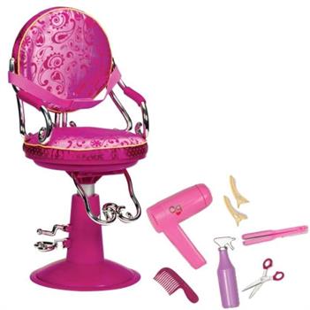 POLTRONA PARRUCCHIERE + ACCESS. FUCSIA