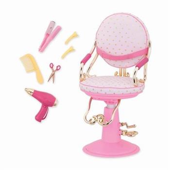 POLTRONA PARRUCCHIERE + ACCESS. ROSA/ORO