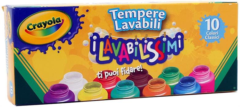 TEMPERE LAVABILI 10 COLORI