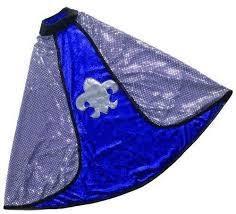 MANTELLO REVERSIBILE BLU E ARGENTO
