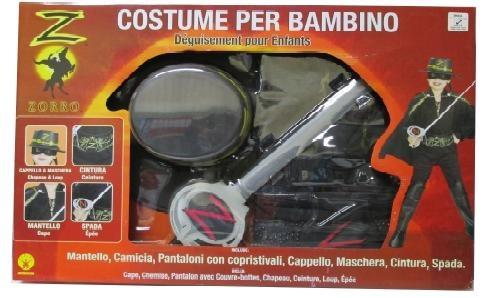 COSTUME ZORRO DELUXE TG.M/L
