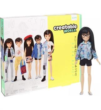 CREATABLE WORLD CAPELLI NERI LISCI