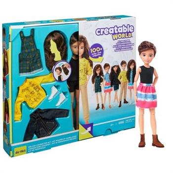 CREATABLE WORLD CAPELLI CASTANI LUNGHI