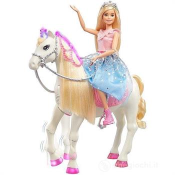 BARBIE PRINCIPESSA CON UNICORNO