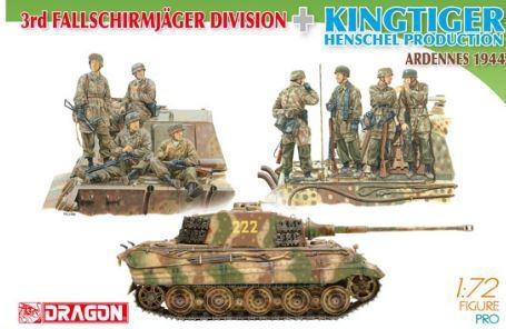CARRO ARMATO KING TIGER+SOLDATI KIT 1/72