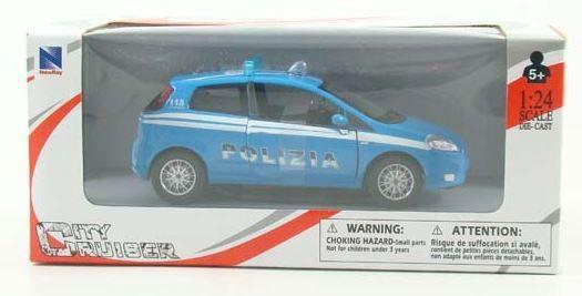 AUTO GRANDE PUNTO POLIZIA 1/24