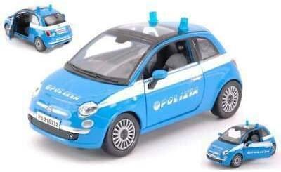 AUTO FIAT 500 POLIZIA 1/24