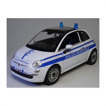 AUTO FIAT 500 POLIZIA MUNICIPALE 1/24