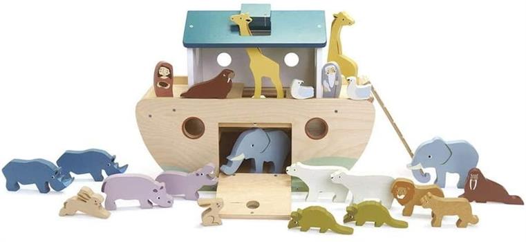 ARCA DI NOE' CON ANIMALI IN LEGNO