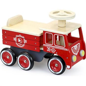 CAVALCABILE CAMION DEI POMPIERI IN LEGNO