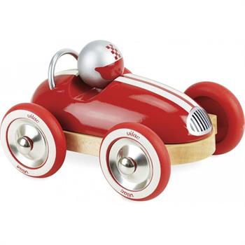 AUTO DA CORSA VINTAGE IN LEGNO ROSSA