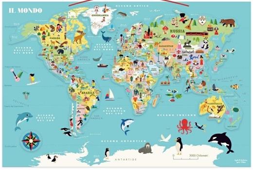 IL MONDO PUZZLE MAGNETICO