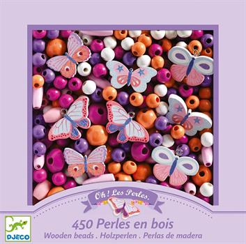 450 PERLE DI LEGNO - FARFALLE