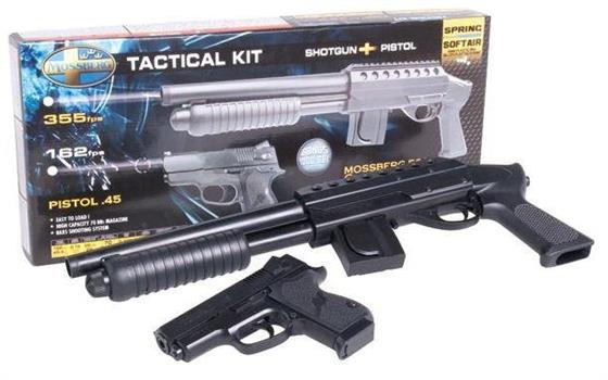 SHOTGUN + PISTOLA MOLLA SOFTAIR