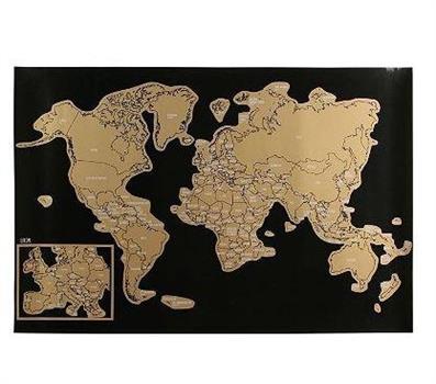 MAPPA DEL MONDO DA GRATTARE POSTER