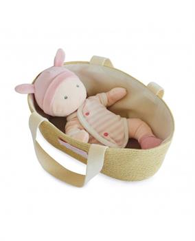 POUPON CON CULLA ROSA 28CM