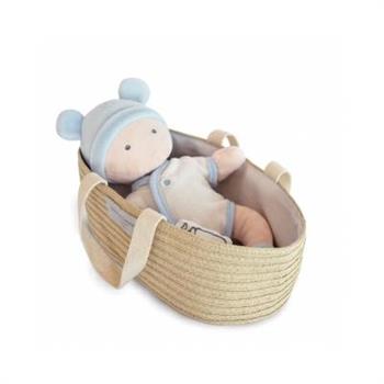 POUPON CON CULLA AZZURRA 28CM