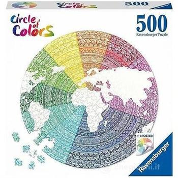 500 PZ CIRCLE OF COLORS MANDALA