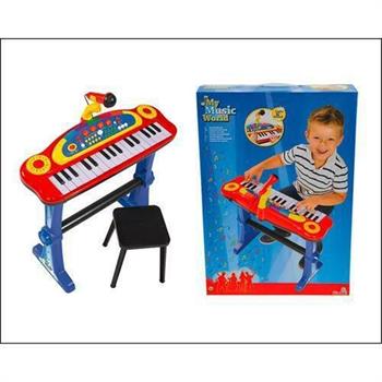 PIANOLA CON MICROFONO E SGABELLO