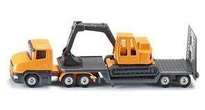 SIKU CAMION+RIMORCHIO+ESCAVATORE