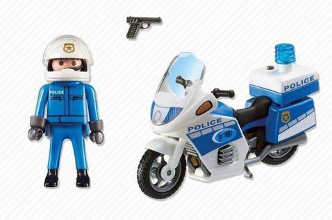 POLIZIOTTO CON MOTOCICLETTA