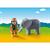 CUSTODE DELLO ZOO CON ELEFANTE