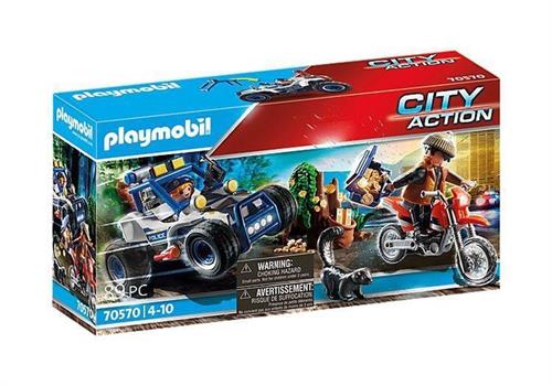 QUAD DELLA POLIZIA CON LADRO