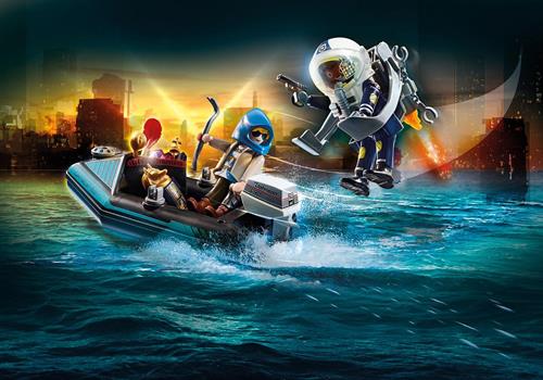 JETPACK DELLA POLIZIA E LADRO D'ARTE