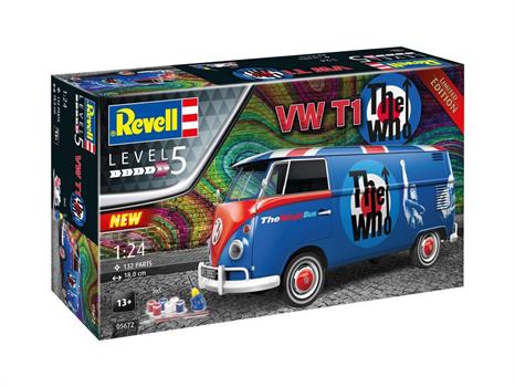 FURGONE VW T1 THE WHO MAGIC BUS KIT 1/24