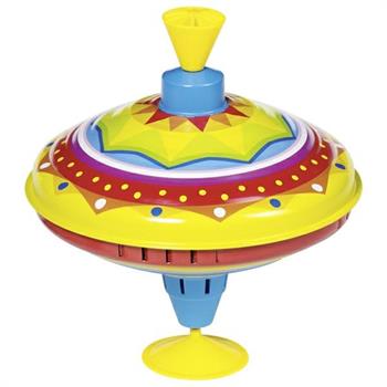 TROTTOLA IN METALLO ARCOBALENO CM 18
