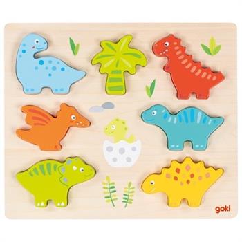 PUZZLE IN LEGNO DINOSAURI 7 PZ