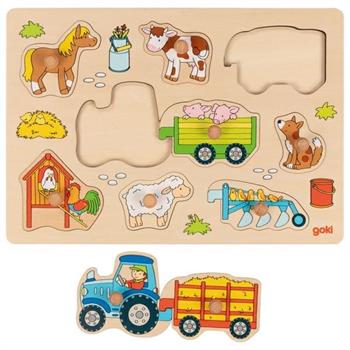 PUZZLE CON POMELLI TRATTORE C/RIMORCHIO