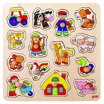 PUZZLE IN LEGNO ANIMALI FATTORIA VERS.1