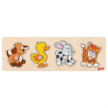 PUZZLE IN LEGNO ANIMALI 4 PZ