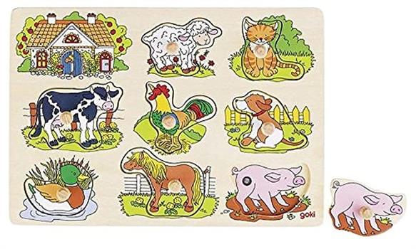 PUZZLE SONORO FATTORIA CON VERSI ANIMALI