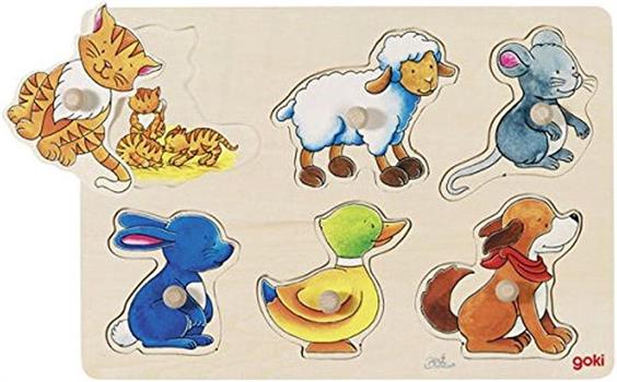 PUZZLE IN LEGNO MAMME E CUCCIOLI