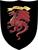FANT SCUDO PICCOLO DRAGO ROSSO/NERO