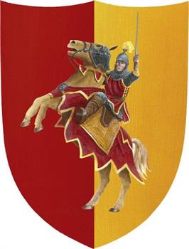 FANT SCUDO PICCOLO CAVALIERE ROSSO/GIALO