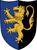 SCUDO DA CAVALIERE CON LEONE GIALLO
