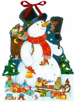 CALENDARIO AVVENTO PUPAZZO DI NEVE