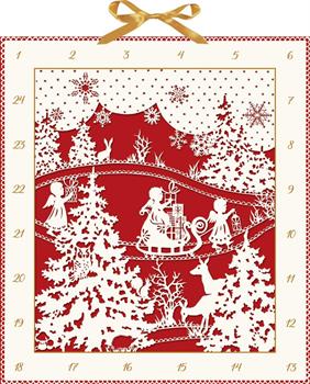 CALENDARIO AVVENTO CHRISTMAS SILHOUETTE