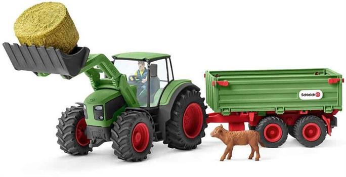 FARM WORLD TRATTORE CON RIMORCHIO