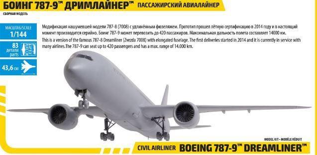 AEREO BOEING 787-9 KIT 1/144