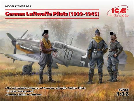 SET 3 PILOTI LUFTWAFFE KIT 1/32