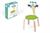 SEDIA IN LEGNO GUFO LOU BLU E VERDE