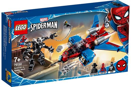 SPIDERMAN SPIDERJET VS VENOM MECH