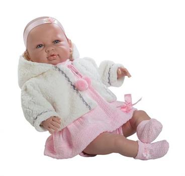 BAMBOLA SARA CON GIACCA E VESTITO ROSA